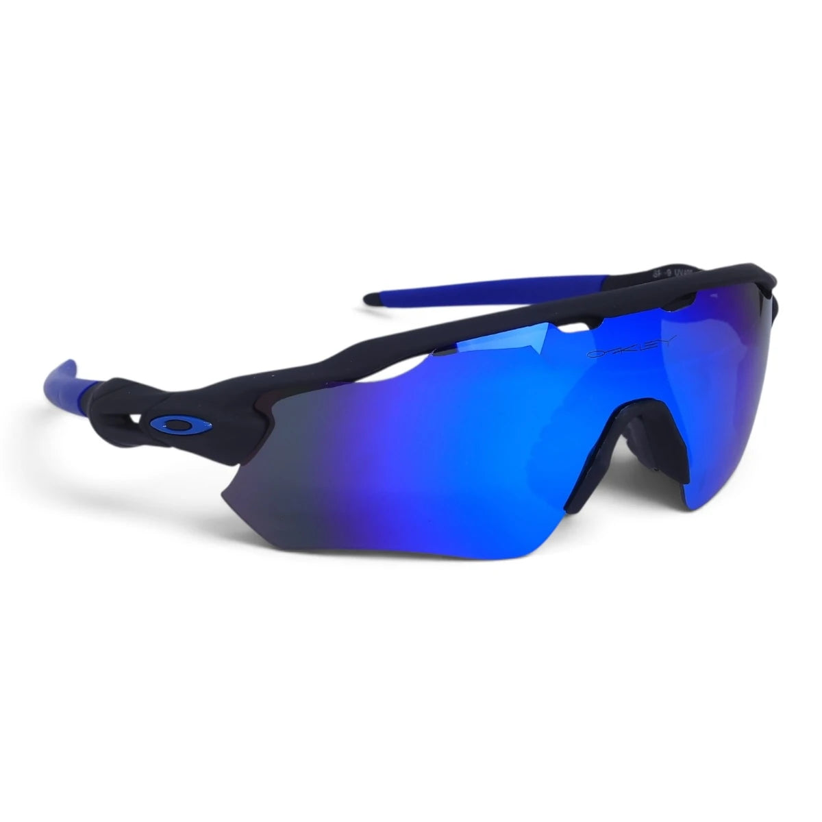 U&EYE Grit black frame blue mirror lens sport wrap sunglasses product image 2