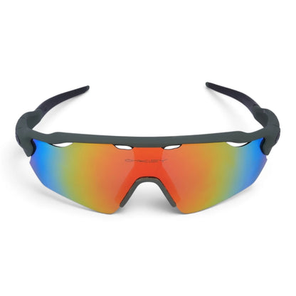 U&EYE Grit green frame red yellow mirror lens sport wrap sunglasses product image 1