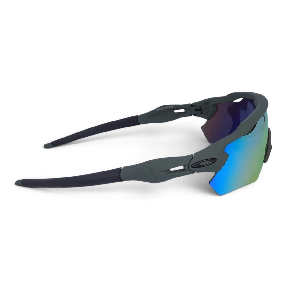 U&EYE Grit green frame red yellow mirror lens sport wrap sunglasses product image 3