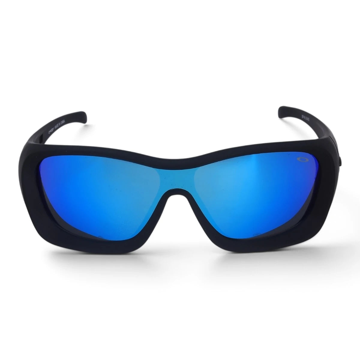 U&EYE Harbor black frame blue lens sport wrap sunglasses product image 1