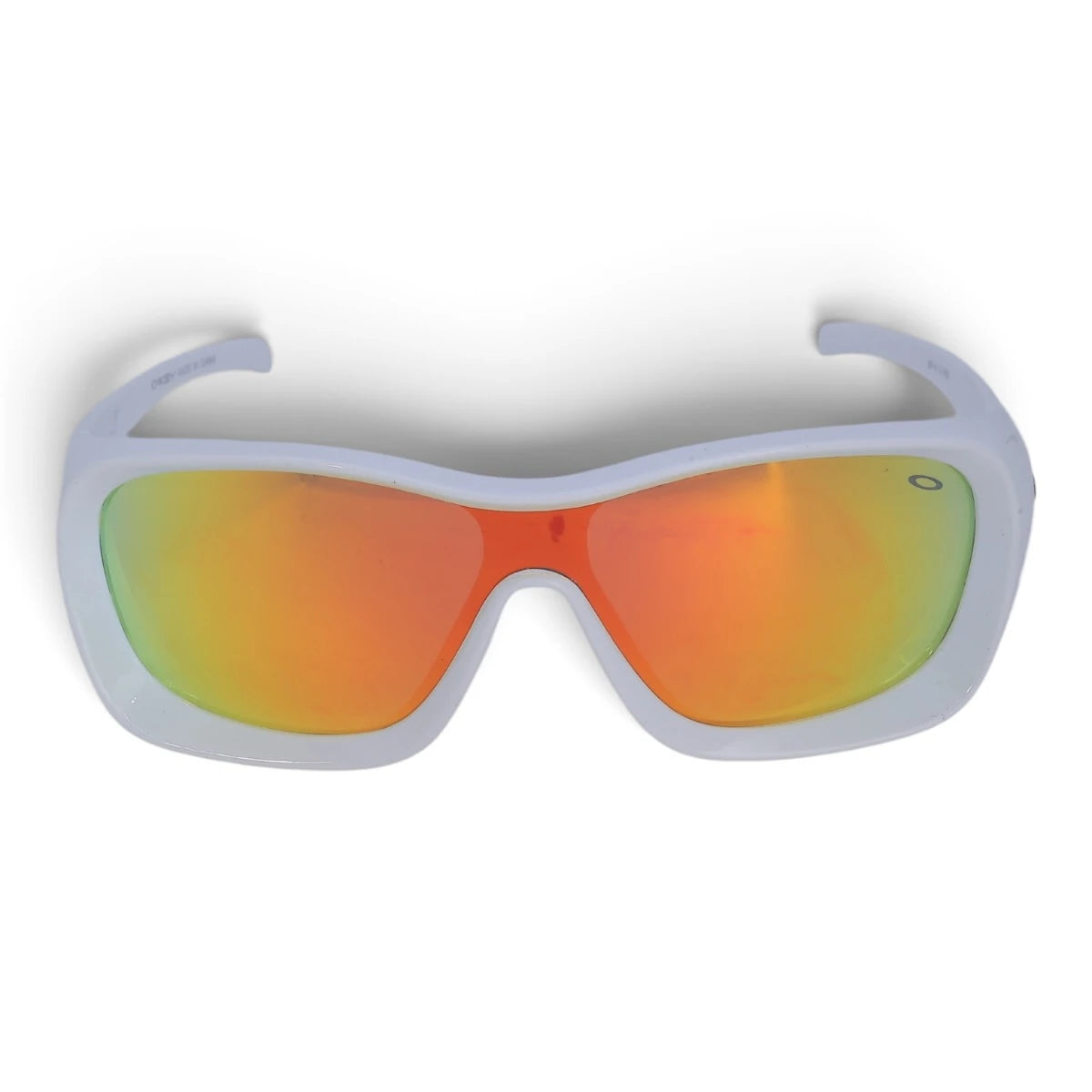 U&EYE Harbor white frame orange lens sport wrap sunglasses product image 1