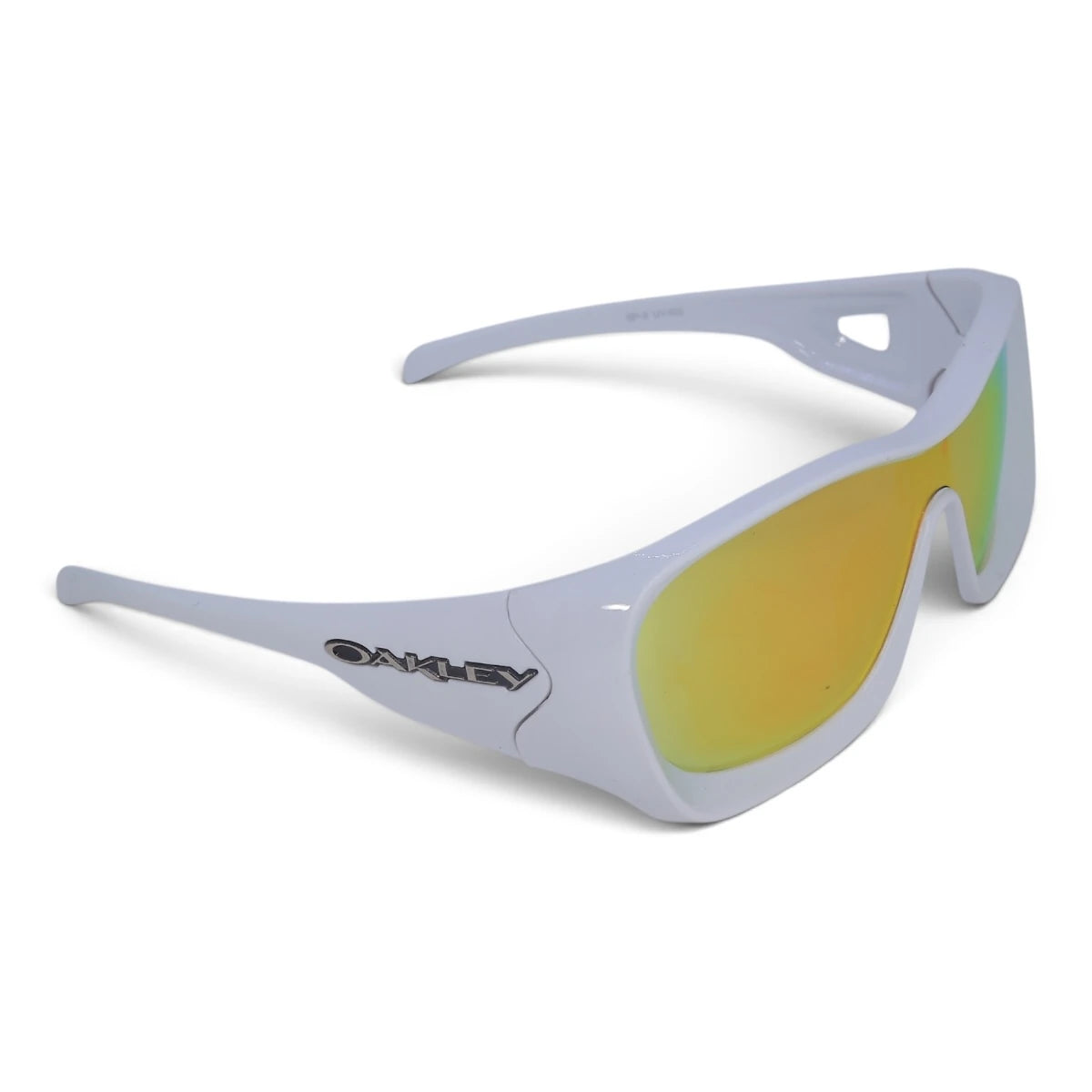 U&EYE Harbor white frame orange lens sport wrap sunglasses product image 2
