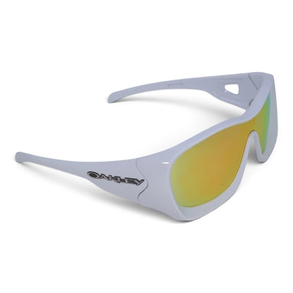 U&EYE Harbor white frame orange lens sport wrap sunglasses product image 2