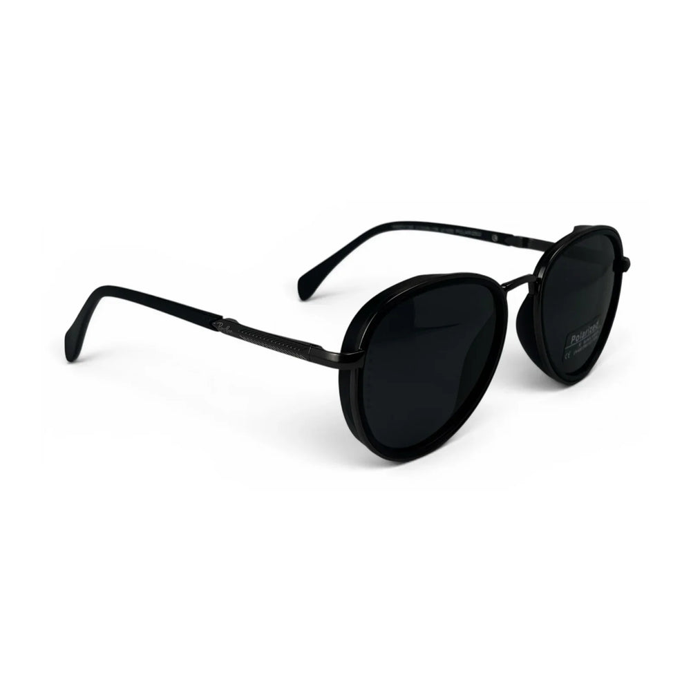 The ‘Lumen’ Round Sunglasses | All Black