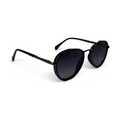 The ‘Lumen’ Round Sunglasses | Black & Purple