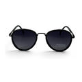The ‘Lumen’ Round Sunglasses | Black & Purple