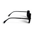 The ‘Lumen’ Round Sunglasses | Black & Purple