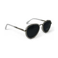 The ‘Lumen’ Round Sunglasses | Crystal Clear & Black