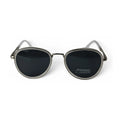 The ‘Lumen’ Round Sunglasses | Crystal Clear & Black