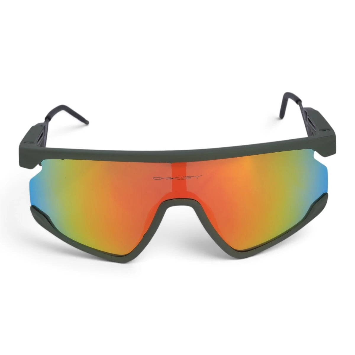 U&EYE Meridian green frame orange lens sport shield sunglasses product image 1