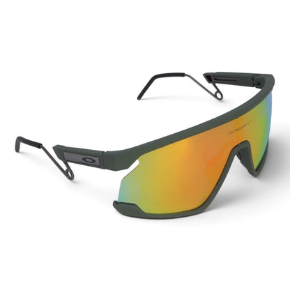 U&EYE Meridian green frame orange lens sport shield sunglasses product image 2
