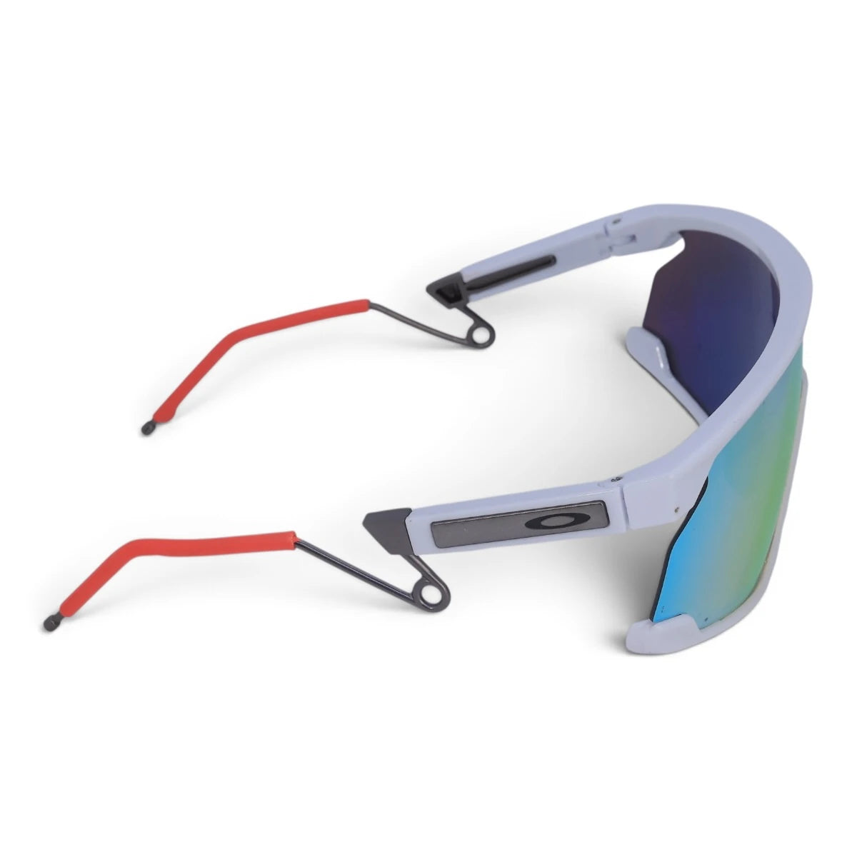 U&EYE Meridian white frame orange lens sport shield sunglasses product image 3