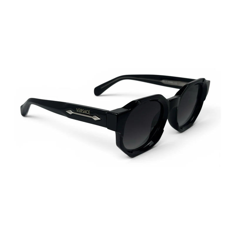 The ‘Monolith’ Chunky Octagon Sunglasses | Black & Gradient Black