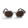 The ‘Monolith’ Chunky Octagon Sunglasses | Crystal Clear & Brown