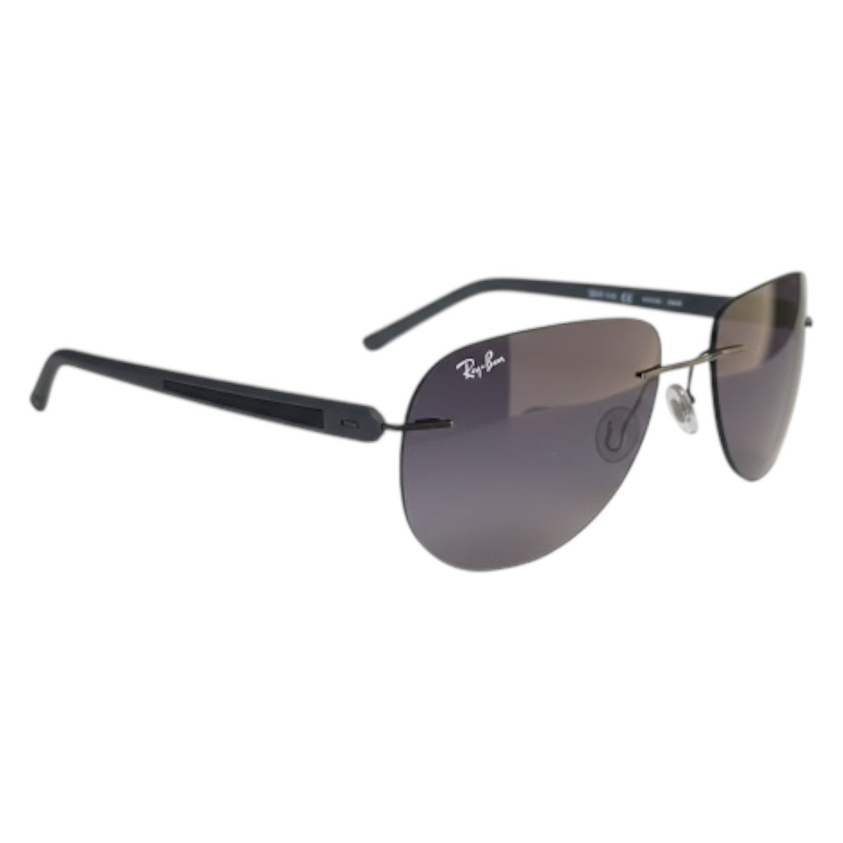 The Phantom Rimless Aviator Sunglasses | Smoke Gradient
