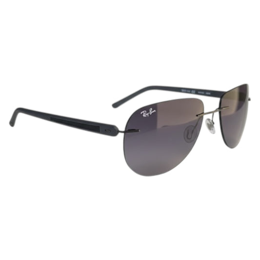The Phantom Rimless Aviator Sunglasses | Smoke Gradient