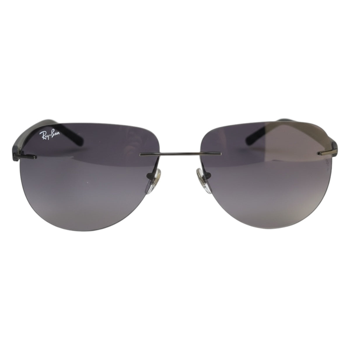 The Phantom Rimless Aviator Sunglasses | Smoke Gradient