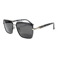 The Sovereign Geometric Sunglasses | Onyx Black & Marble