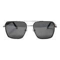 The Sovereign Geometric Sunglasses | Onyx Black & Marble