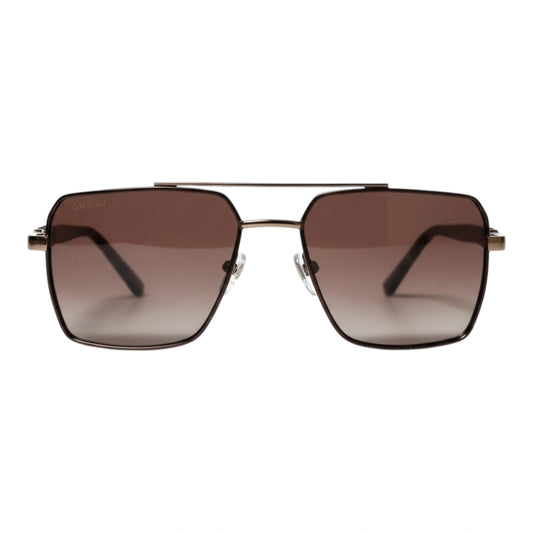 The Sovereign Geometric Sunglasses | Bronze & Espresso Gradient