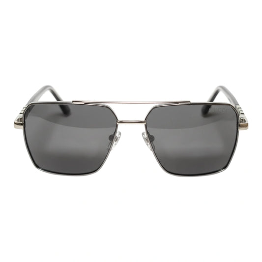 The Sovereign Geometric Sunglasses | Gunmetal Silver