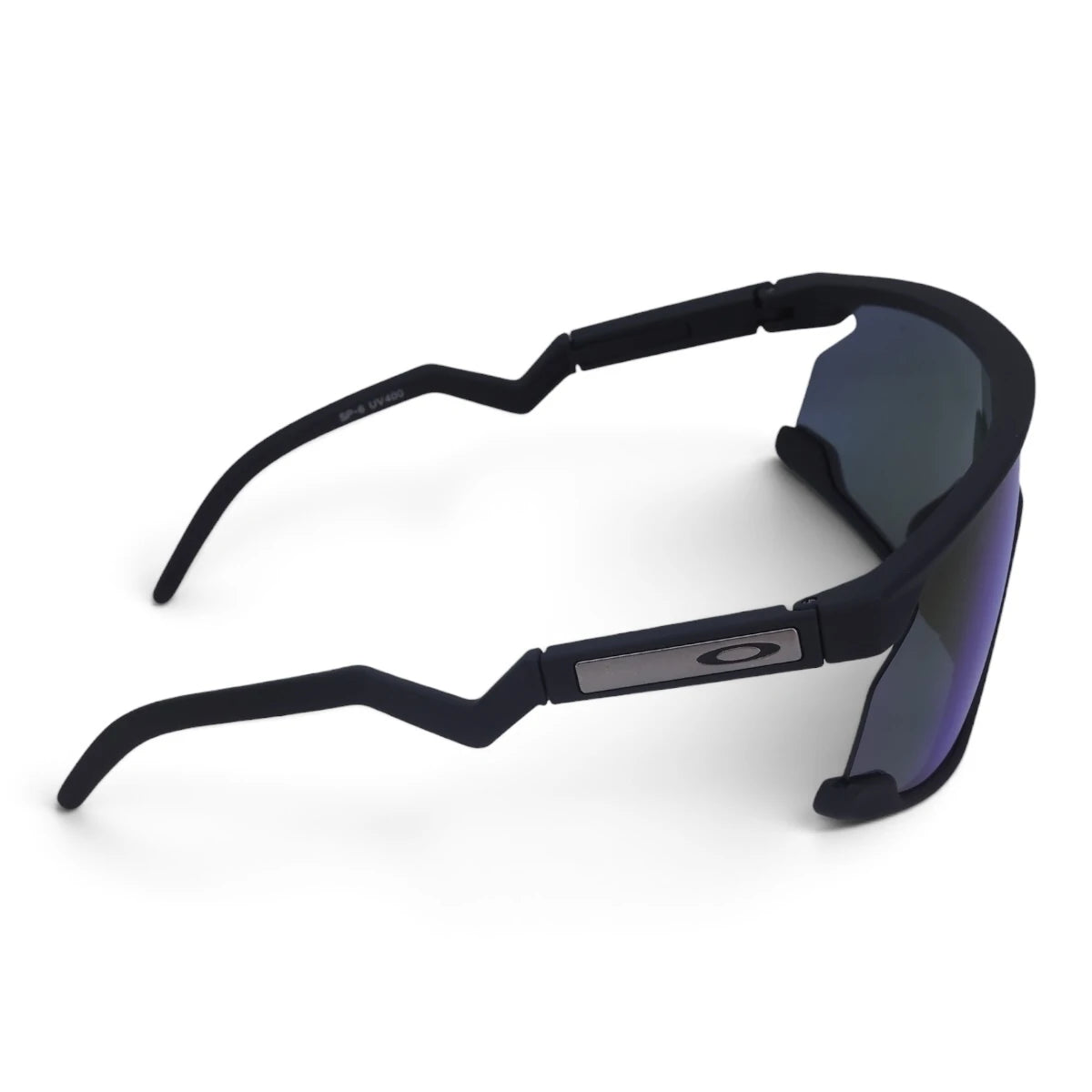 U&EYE Switchback black frame blue mirror lens sport shield sunglasses product image 3