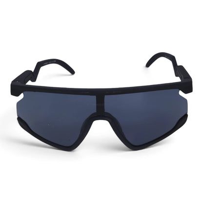 U&EYE Switchback black frame smoke lens sport shield sunglasses product image 1