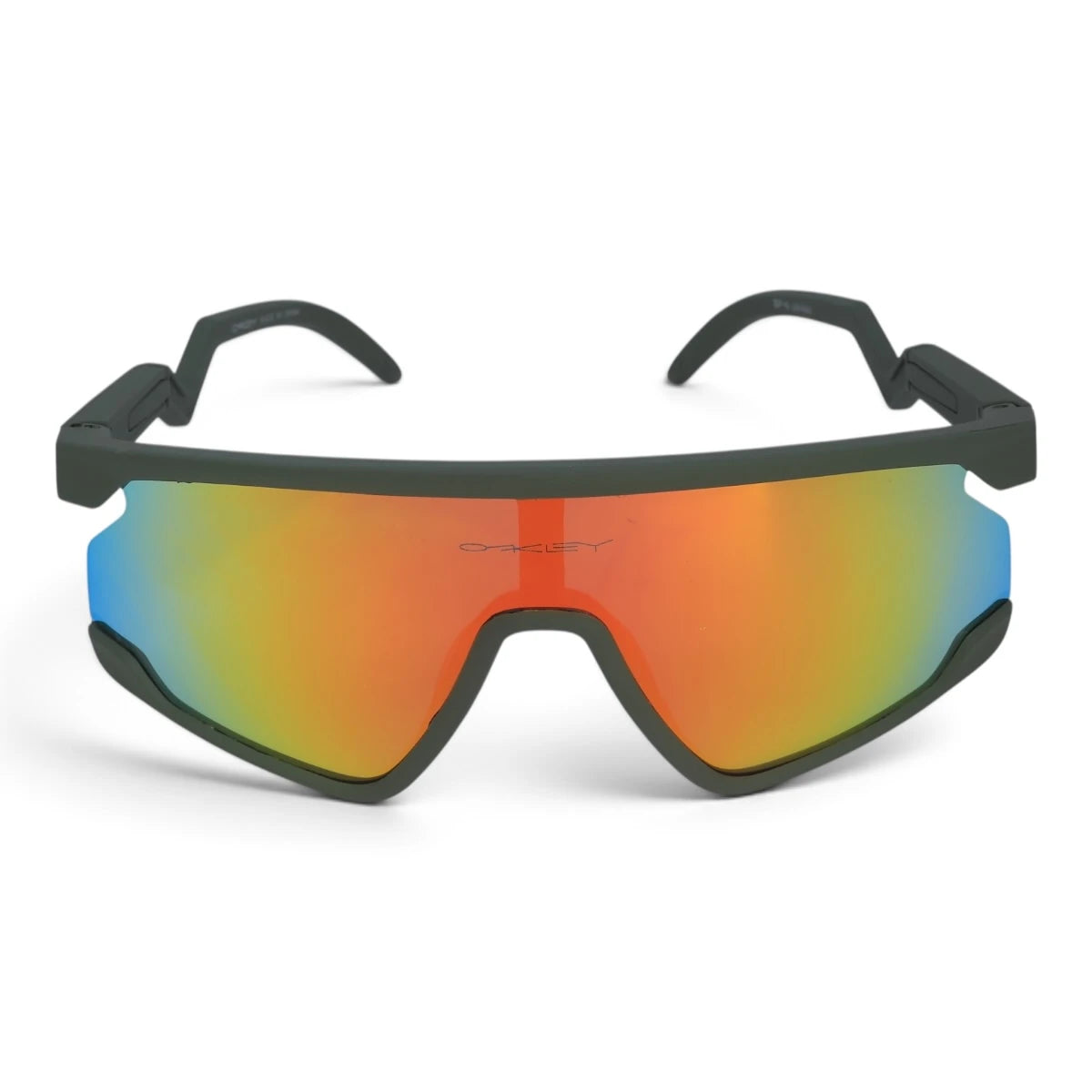 U&EYE Switchback green frame blue mirror lens sport shield sunglasses product image 1