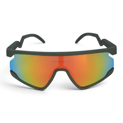U&EYE Switchback green frame blue mirror lens sport shield sunglasses product image 1