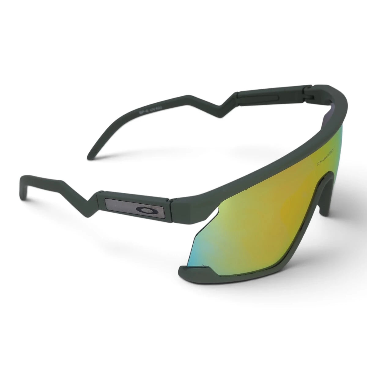 U&EYE Switchback green frame blue mirror lens sport shield sunglasses product image 2