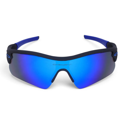 U&EYE Tandem black frame blue lens sport shield sunglasses product image 1