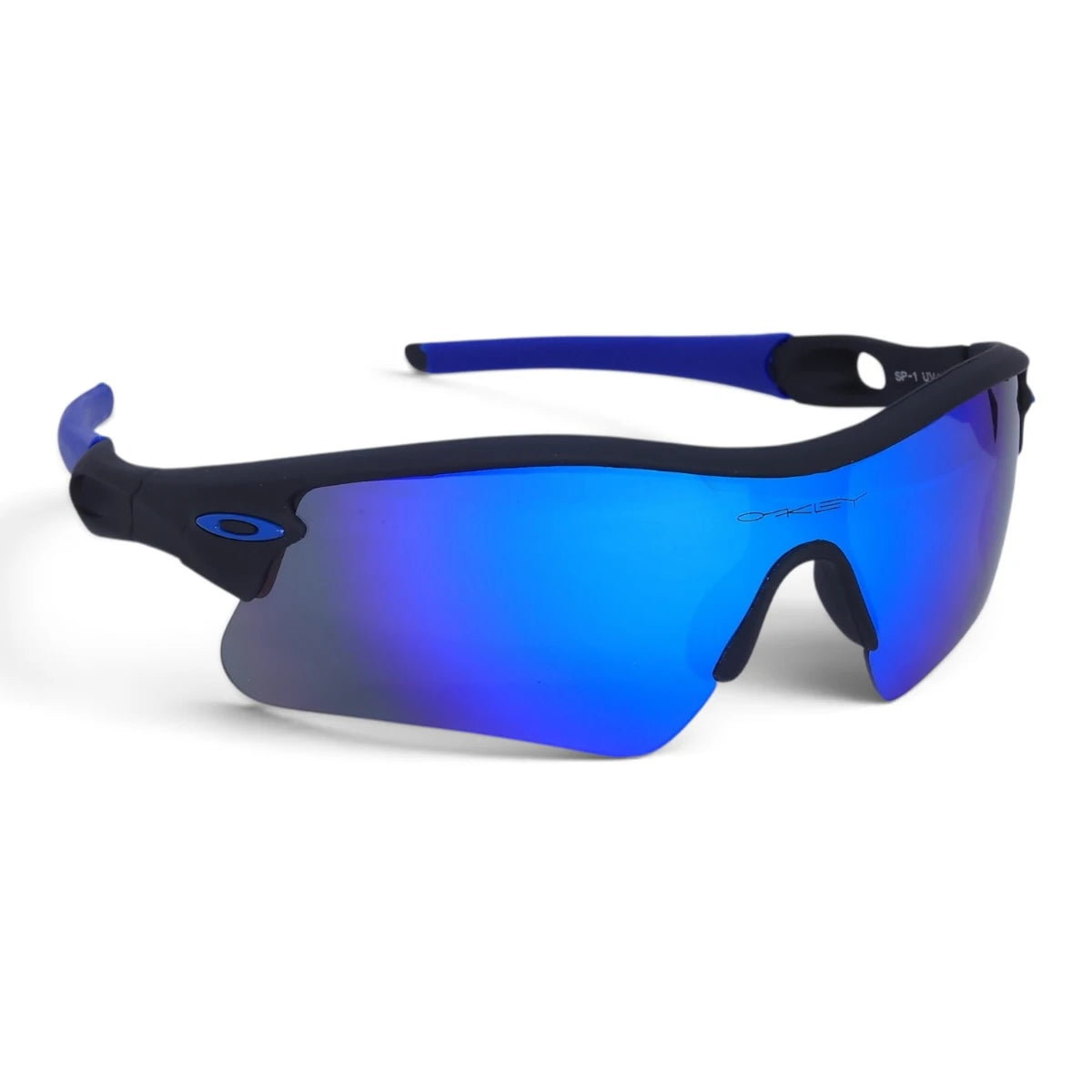 U&EYE Tandem black frame blue lens sport shield sunglasses product image 2