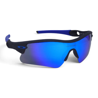 U&EYE Tandem black frame blue lens sport shield sunglasses product image 2
