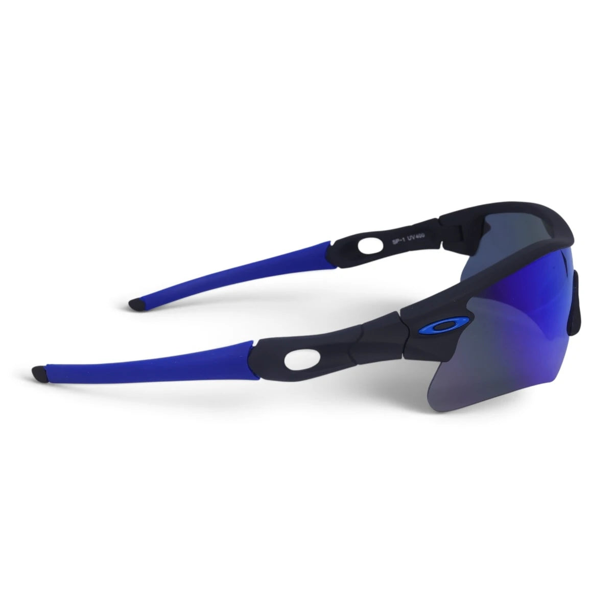 U&EYE Tandem black frame blue lens sport shield sunglasses product image 3