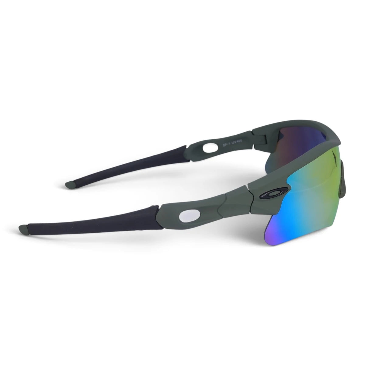 U&EYE Tandem green frame orange lens sport shield sunglasses product image 3