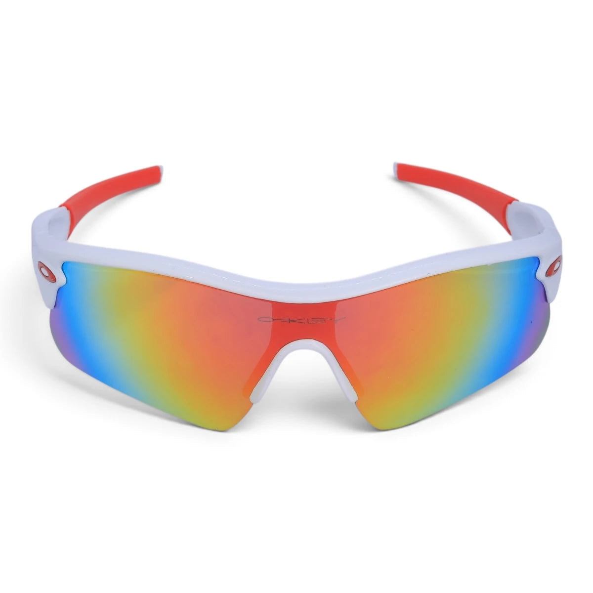 U&EYE Tandem white frame orange lens sport shield sunglasses product image 1