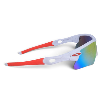 U&EYE Tandem white frame orange lens sport shield sunglasses product image 3