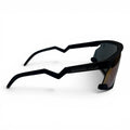 The ‘Aero’ Sport Shield Sunglasses | Black Blue Purple Mirror