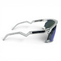 The ‘Aero’ Sport Shield Sunglasses | Clear Blue Mirror