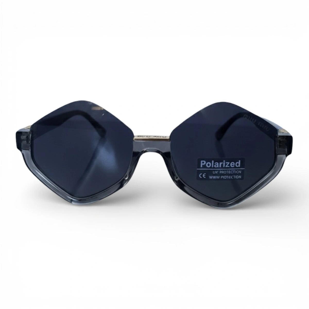 The ‘Apex’ Geometric Sunglasses | Smoke Crystal | Polarized