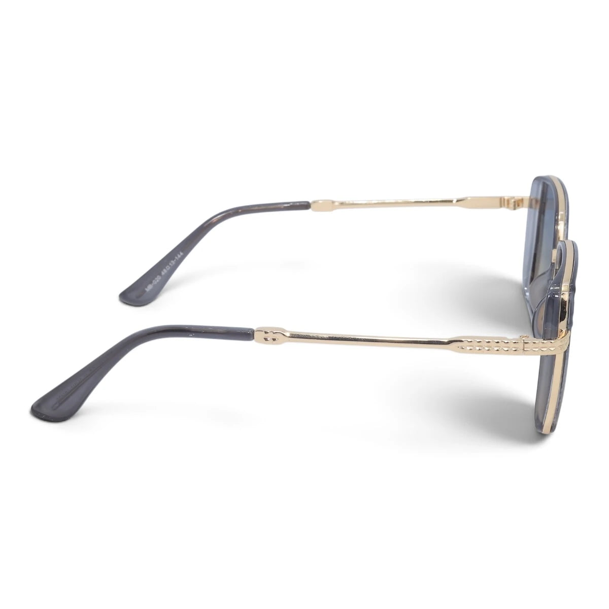 U&EYE The Arden rounded square sunglasses in Gold / Blue-Gold Gradient — side view