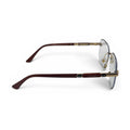 The ‘Auren’ Rimless Geometric Sunglasses | Gold Brown Clear