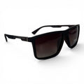 The ‘Axiom’ Rectangle Sunglasses | Black Brown
