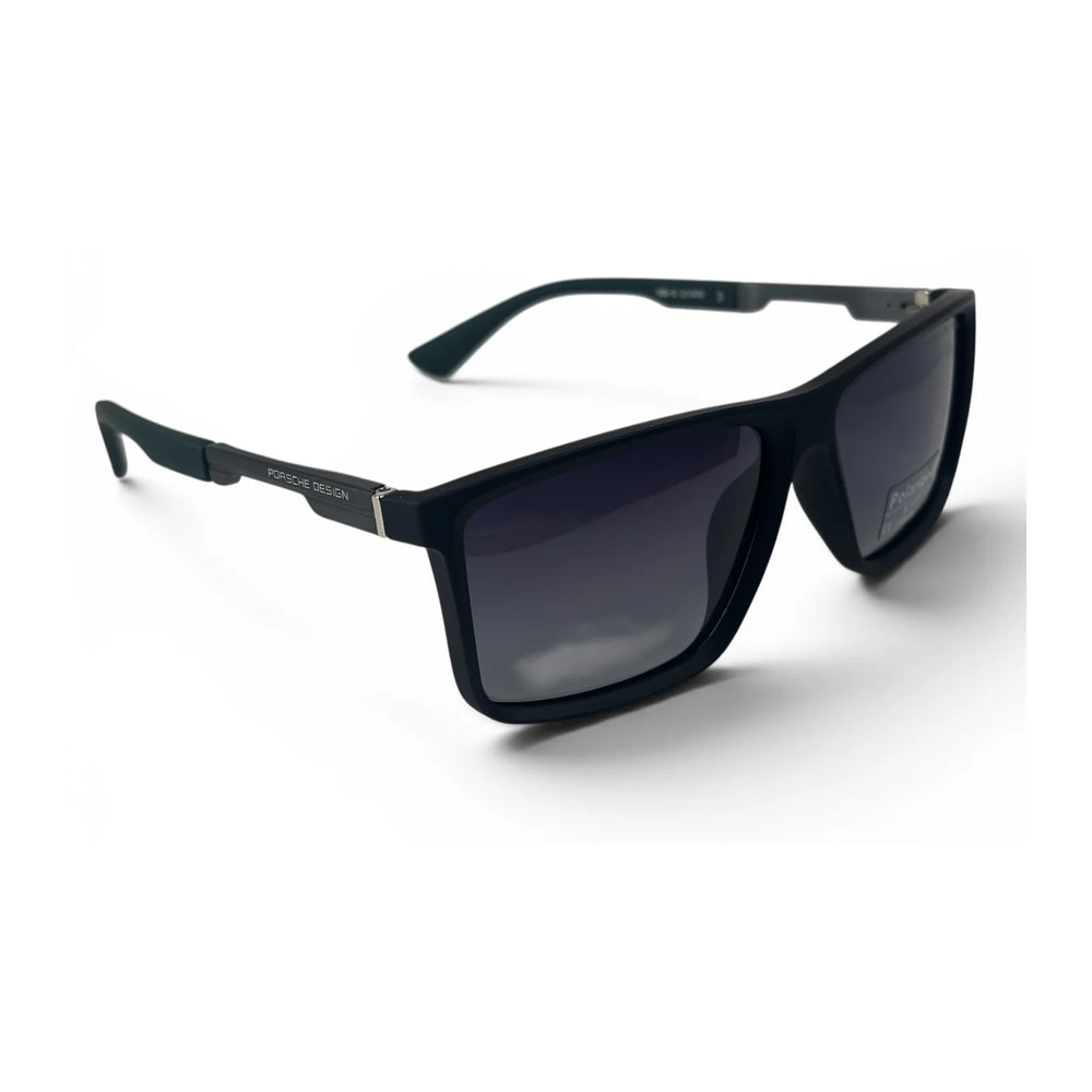 The ‘Axiom’ Rectangle Sunglasses | Green & black