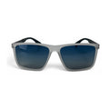 The ‘Axiom’ Rectangle Sunglasses | Clear White Blue