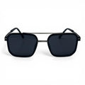 The ‘Caden’ Square Sunglasses | Black Dark Gray