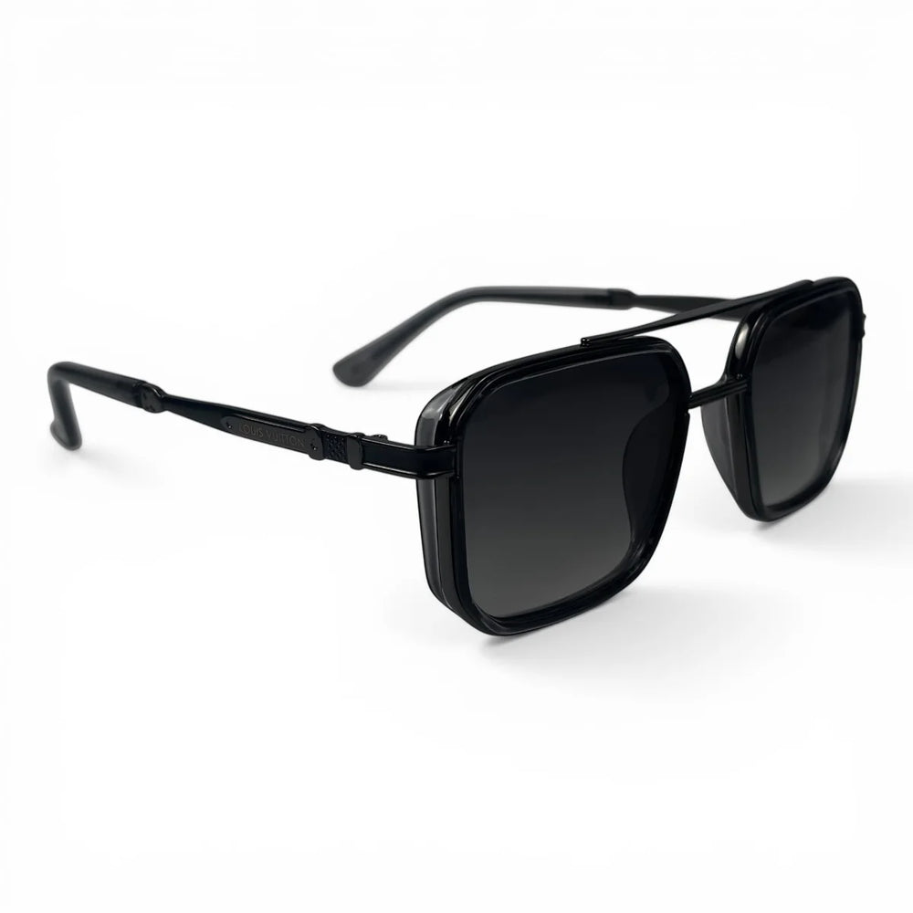 The ‘Caden’ Square Sunglasses | Black Gray