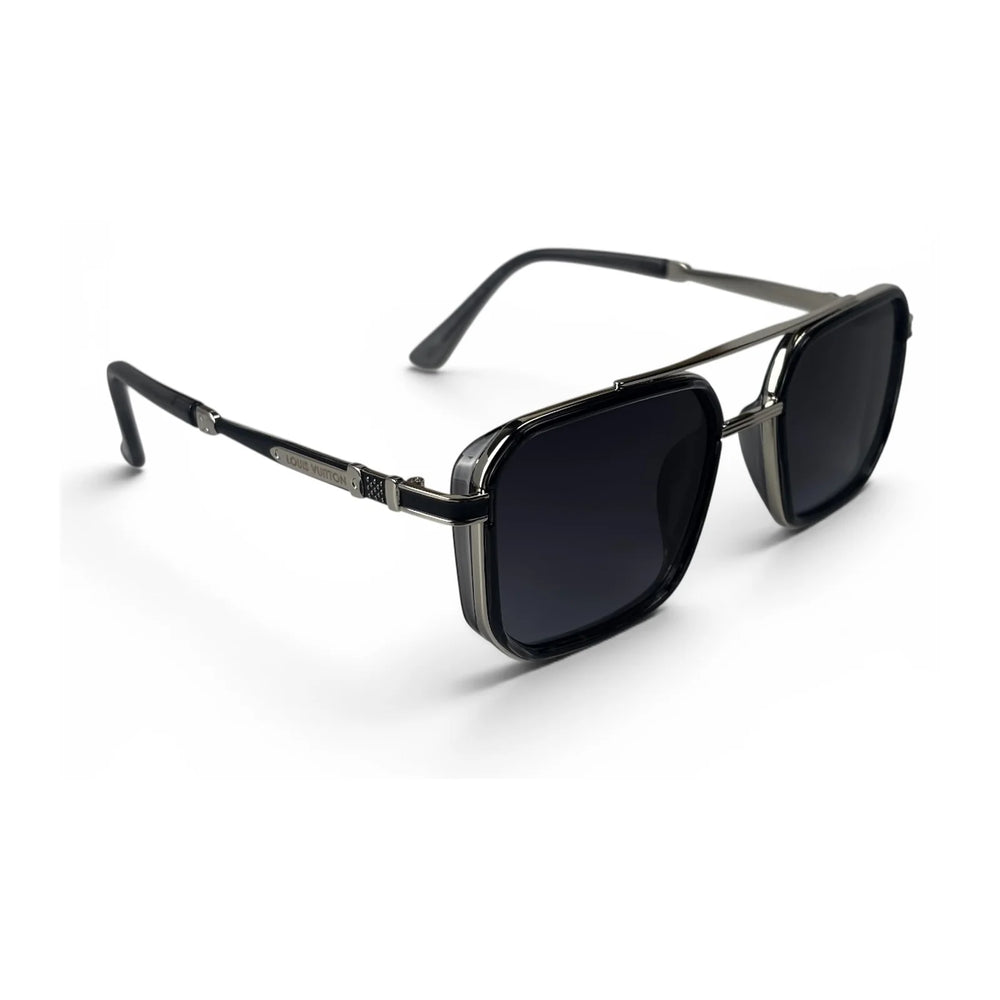 The ‘Caden’ Square Sunglasses | Gunmetal Purple