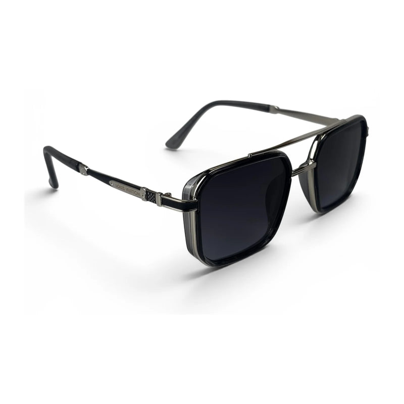 The ‘Caden’ Square Sunglasses | Gunmetal Purple