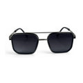 The ‘Caden’ Square Sunglasses | Gunmetal Purple